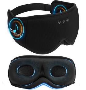 Topoint 783970091680 Sleep Mask With Headphones Bluetooth 5.4 3d Eye Blackout Soft Bamb
