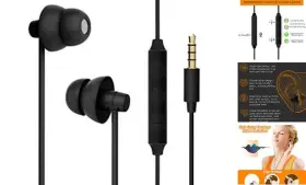 103-003 Toptele Sleep Headphones Maxrock Ultra Soft Comfortable In-ear Earphones W Mic And