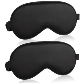 B089n77jwm Torhine Sleep Mask For Women And Men 2 Pcs Eye Sleeping Adjustable Strap Blacko
