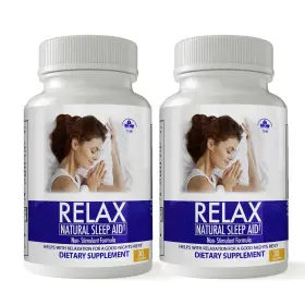 Totally Products 072929827495 Relax Natural Sleep Aid Insomnia Support 2 Bottle Pack
