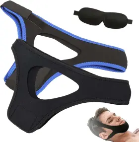 Traboto 744110988413 Veralabs Airflow Jaw Strap Breathable Stop Snoring Chin Solution