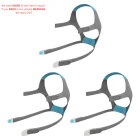 Tk-head-f20-l Trustkare 3 Pack F20 Large Size Replacement Headgear Straps Blue