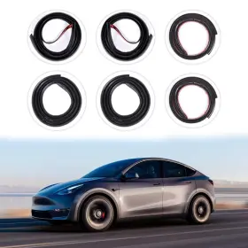 Automotive-accessories-002-01 Tstese 6 Pack Soundproof Sealling Strips Compatible With Tesla Model Y 2020-2024 202