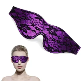 Qtaotao-0103-03 Ttdesefu Satin Eye Mask Soft Comfortable Silk Sleeping 1 Count Pack Of Purple