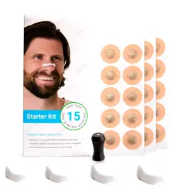 Turbo-roofinds 445024639691 Sport Nasal Dilator Sleep Breathing Dilators Starter Kit Nose Breathe Stri