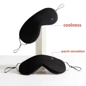 Turbo-roofinds 705353880070 Sleeping Eye Mask Korean Style Ice Silk Warm And Cool Dual Use Adjustable Travel