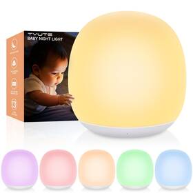 Tyute T-100 Baby Night Light Nursery Lamp With 8 Rgb Colors Multicolor