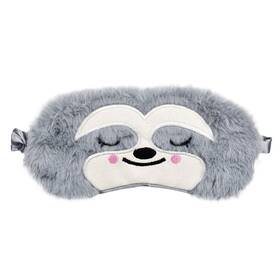 Ulbemoll 751960090807 Sloth Sleep Mask Soft Plush Eye Cover For Kids Adults Gray