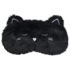 Fbaum-cuteeyemask-1019202202 Ulbemoll Black Cat Sleep Mask Soft Plush Eye Cover For Kids And Adults