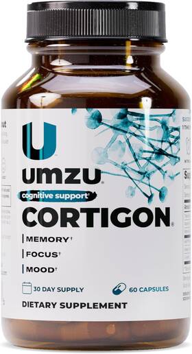 Umzu 705353879432 Cortigon Supplement Ginkgo Biloba Phosphatidylserine 30 Day Supply