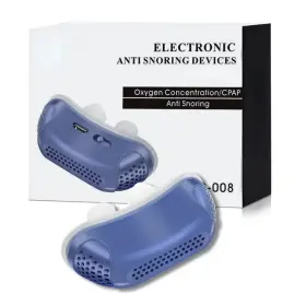 Unique Trendy 1 445039120139 Micro Electric Anti Snoring Device Smart Ems Pulse Sound Rechargeable Sleep Apne