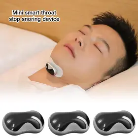 469779 Unique Trendy 1 Pulse Snore Stopper Smart Anti-snoring Device Throat Massager Preven