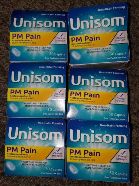 Unisom 041167004043 180 Pm Pain Nighttime Sleep Aid Reliever Exp 10/24