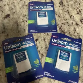 Unisom 041167006368 Return To Sleep Melatonin Quick Dissolve Strips 21 Each 3-pack