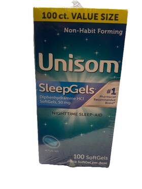 Unisom 041167719602 2 Pack Nighttime Sleep-aid Gels Diphenhydramine 50 Mg - 200 Exp 01/2027