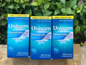Unisom 445023299278 3 Pack Sleepgels Softgels Sleep-aid Diphenhydramine 100 Count Exp 9/25