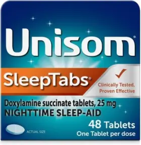 56549 Unisom Sleeptabs Nighttime Sleep-aid Doxylamine Succinate 48 Tablets