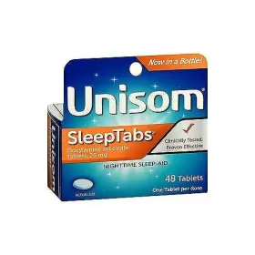 Unisom 631113262452 Sleeptabs Doxylamin Succinate 25mg Tablets Nighttime Sleep-aid 48 Count