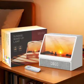 Hxd-rc-003 Uomtfai Sunrise Alarm Clock White Noise Sound Machine For Bedroom Wake Up Light Ala