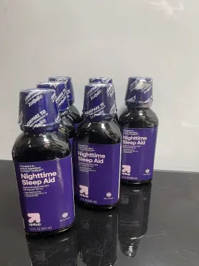 Up&up 370030275809 6x Nighttime Sleep Aid 12floz Berry Flavored Exp 04/26 Pack Of 6