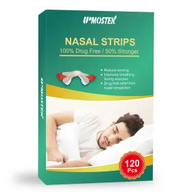 De-bt001-120 Upmostek Nasal Strips For Snoring 120 Count Extra Strength Nose Breathing