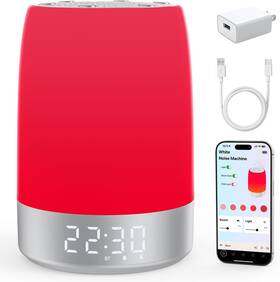 Uptimus He-b006 Red Light Therapy Lamp Sleep Sound Machine Alarm Clock App Control Large