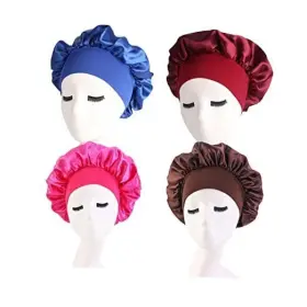 Usluli 194467193181 Hair Bonnets For Suitable Various Head Types Red Blue Rose Browm