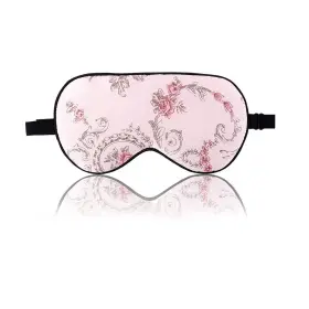 Uxcell 605322172383 True Natural Silk Sleeping Eye Covers With Adjustable Strap Pink Rose