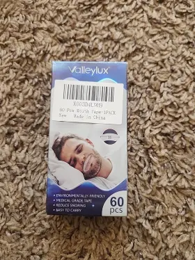 Qc796658 Valleylux Sleep Strips Tape Reduce Snoring 60 Pcs Each 1 Pack Exp 09 4 2026