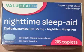 88922 Valuhealth Nighttime Sleep-aid Diphenhydramine Hci 25 Mg 6 Ct