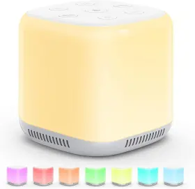 Vansmago 788412101996 White Noise Sound Machine Baby For Sleeping With Yellow Off-white