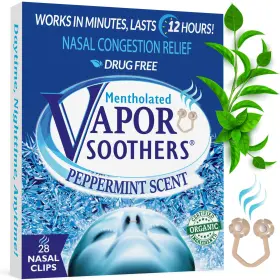 Vapor Soothers 644216774890 Mentholated Nasal Dilators For Breathing Instant Conges