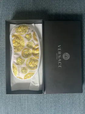 Zmas18107zcop0225 Versace Medusa Sleep Mask White/gold Eye