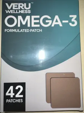 2027 Veru Wellness 198168048535 Omega-3 Formulated Patch - 42 Count 07/2027
