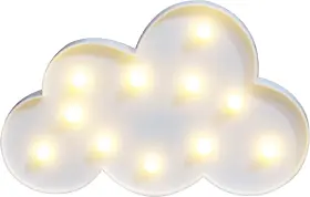 Ms-05 Vicila White Led Cloud Marquee Signs Light Up Decorative Hanging