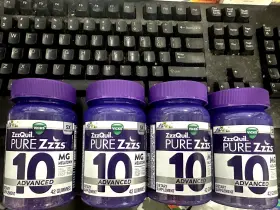 01909334k1 Vicks Zzzquil Purezzzs 10 Advanced 10mg Melatonin 4 X 42 Gummies Exp. 12/25