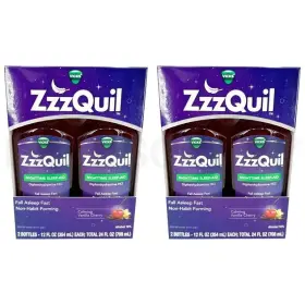 Vicks 323900024434 Zzzquil Liquid Sleep Aid Vanilla Cherry 12oz Twin Pack Lot Of 2