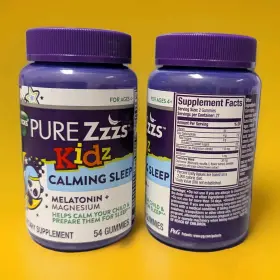 Vicks 323900030497 Pure Zzzs Kidz Calming Sleep Melatonin Magnesium Gummies Kids Age 4 New