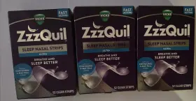 Vicks 323900032965 Zzzquil Sleep Nasal Strips 3pk 52 Clear