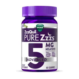 Vicks 323900045927 Zzzquil Pure Zzzs Melatonin Gummies 5mg Sleep Aid With