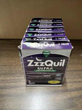 Vicks 366715975133 Zzzquil Ultra Nighttime Sleep Aid 18 Tablets 6 X 3pk Exp.7/2025