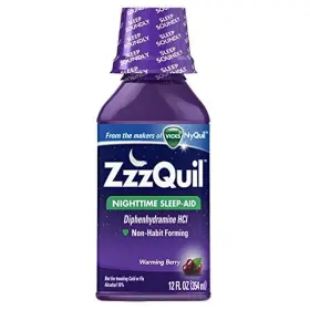 Vicks 601957905709 Zzzquil Nighttime Sleep Aid Warming Berry Liquid Pack Of 12