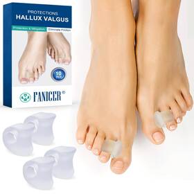 Viexpand 788172221934 Pack Of 10 Toe Spacers For Overlapping Toes Gel Separators Men And
