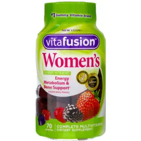 027917022680-6a Vitafusion 6 Pack Womens Complete Multivitamin Gummies Natural Berry 70 Ct