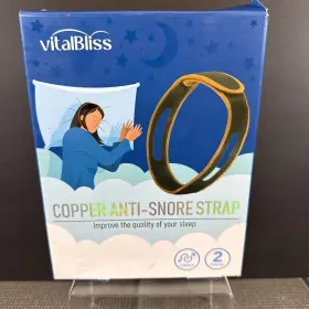 Vitalbliss 841437164572 Vital Bliss Copper Anti-snore Strap 2 Pack Nib Free Shipping