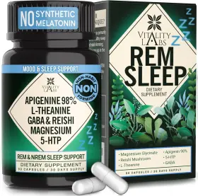 Uu-1p3f-1u7i Vitality Labs Natural Sleep Aid Supplement For Adults Without Melatonin - Non-habit Forming He
