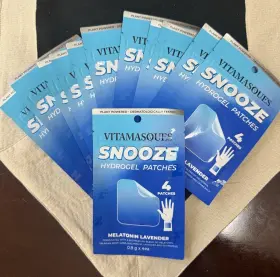 Gmd-slp-113 Vitamasques Snooze Wellness Hydrogel Sleep Patches Melatonin Lavender Lot Of 12