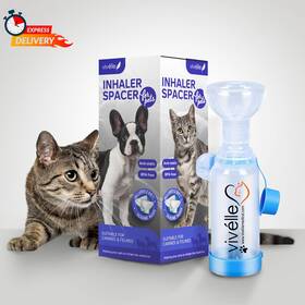 Viv Lle 313055730786 Handheld Inhaler Spacer With 2 Masks For Cats And Small Dogs