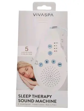 Ms1021-noc Vivaspa Sleep Therapy Sound Machine 5 Soothing Sounds With Timer