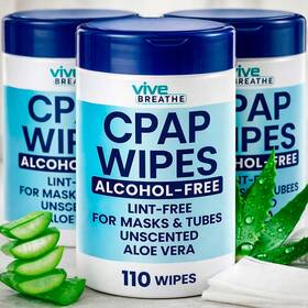 Vive Breathe Lva3084 Cpap Mask Wipes 330 Count Unscented Pack Of 1 White